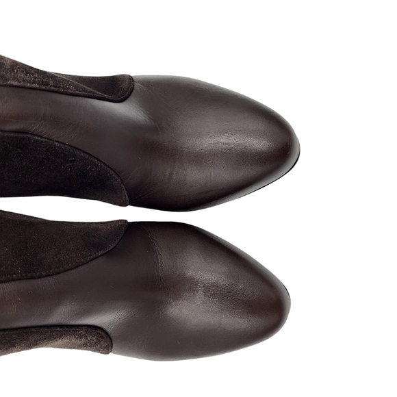 Christian Louboutin Gaetanina Suede & Leather Paneled Ankle Boots Brown 37 - Picture 8 of 16